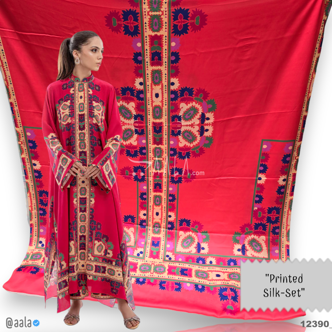 Printed Silk Blend 44-Inches PRINTED Per-Pc #12390