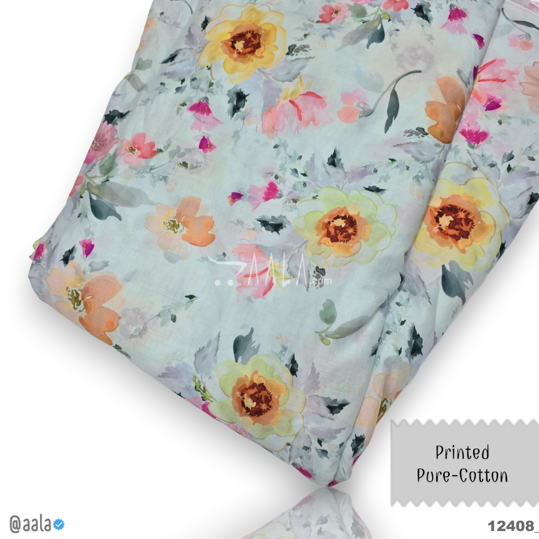 Printed Cotton Cotton 44-Inches PRINTED Per-Metre #12408