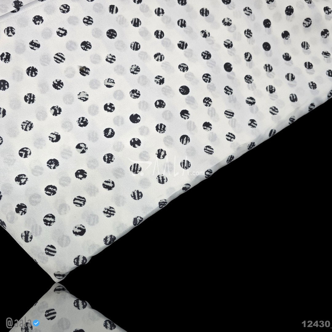 Printed-Silk Crepe Blend 44-Inches PRINTED Per-Metre 