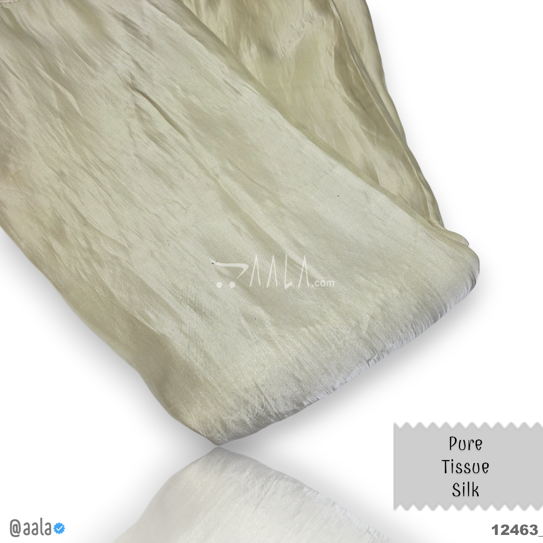 Pure Tissue Silk 44-Inches DYEABLE Per-Metre #12463