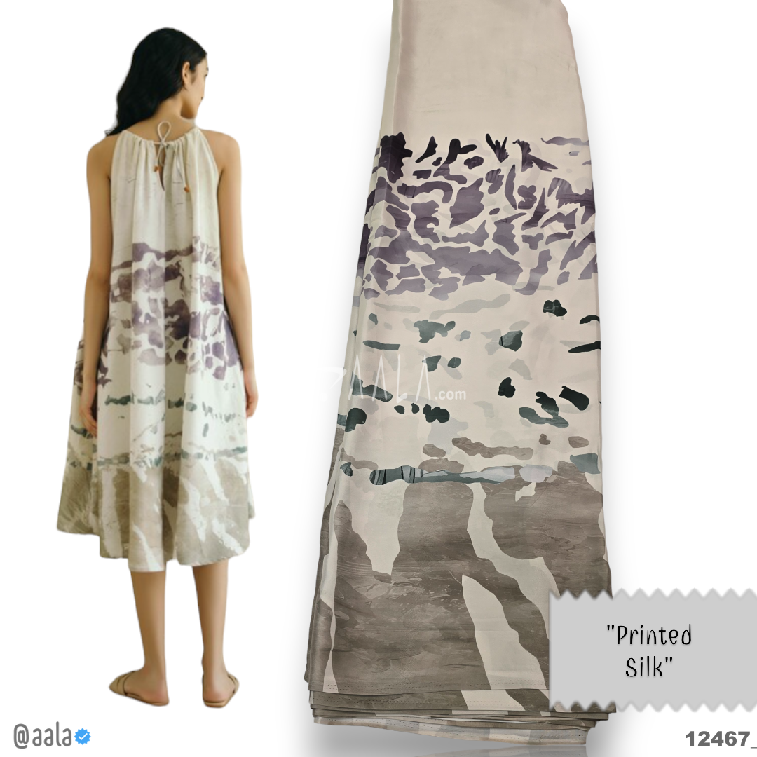 Printed Silk Blend 44-Inches PRINTED Per-Metre #12467