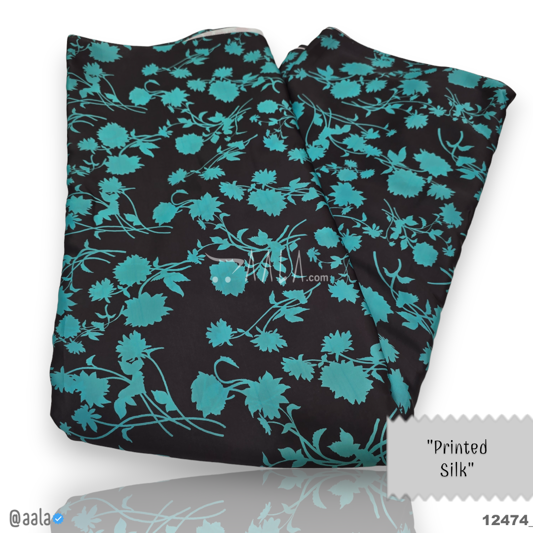 Printed Silk Blend 44-Inches PRINTED Per-Metre #12474