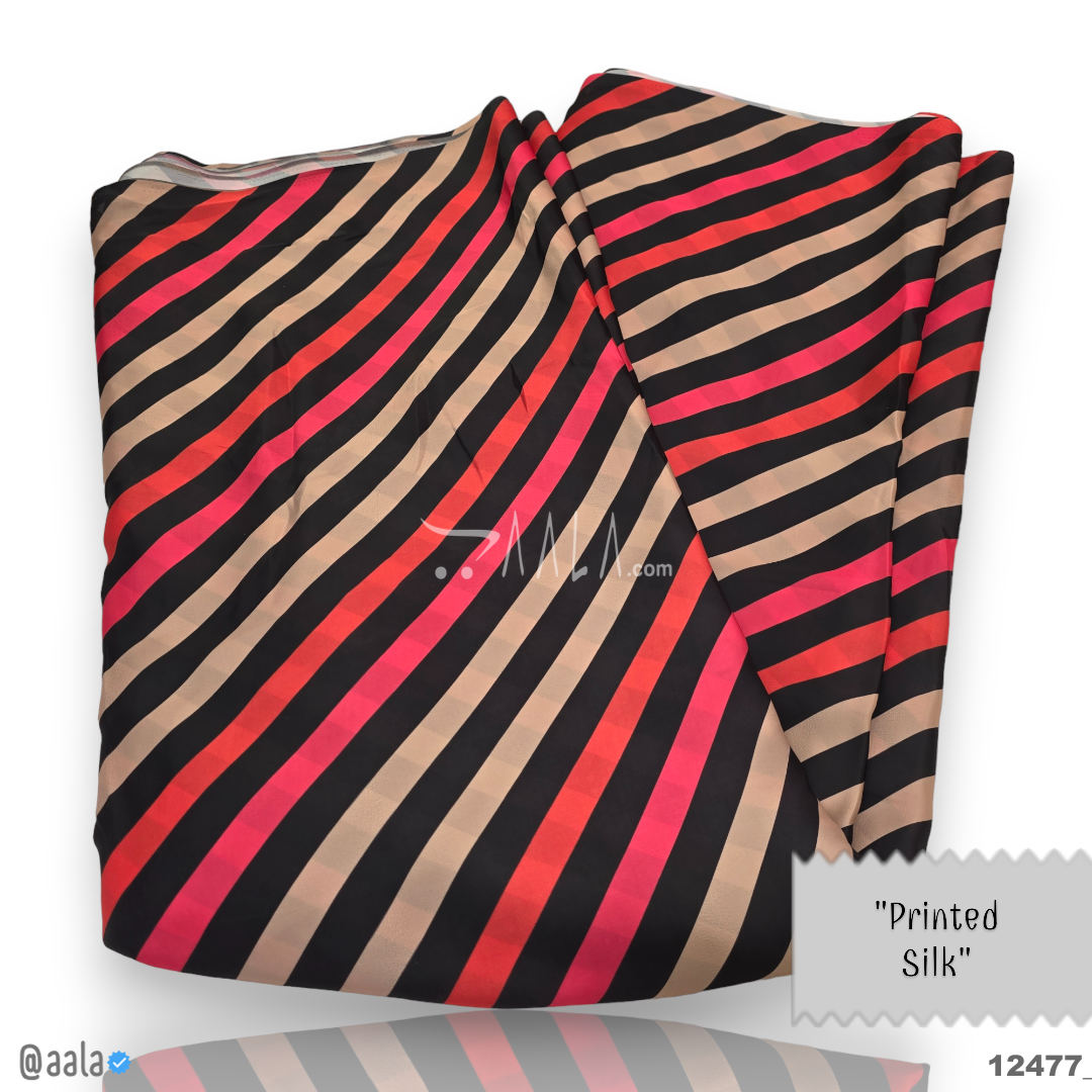Printed Silk Blend 44-Inches PRINTED Per-Metre #12477
