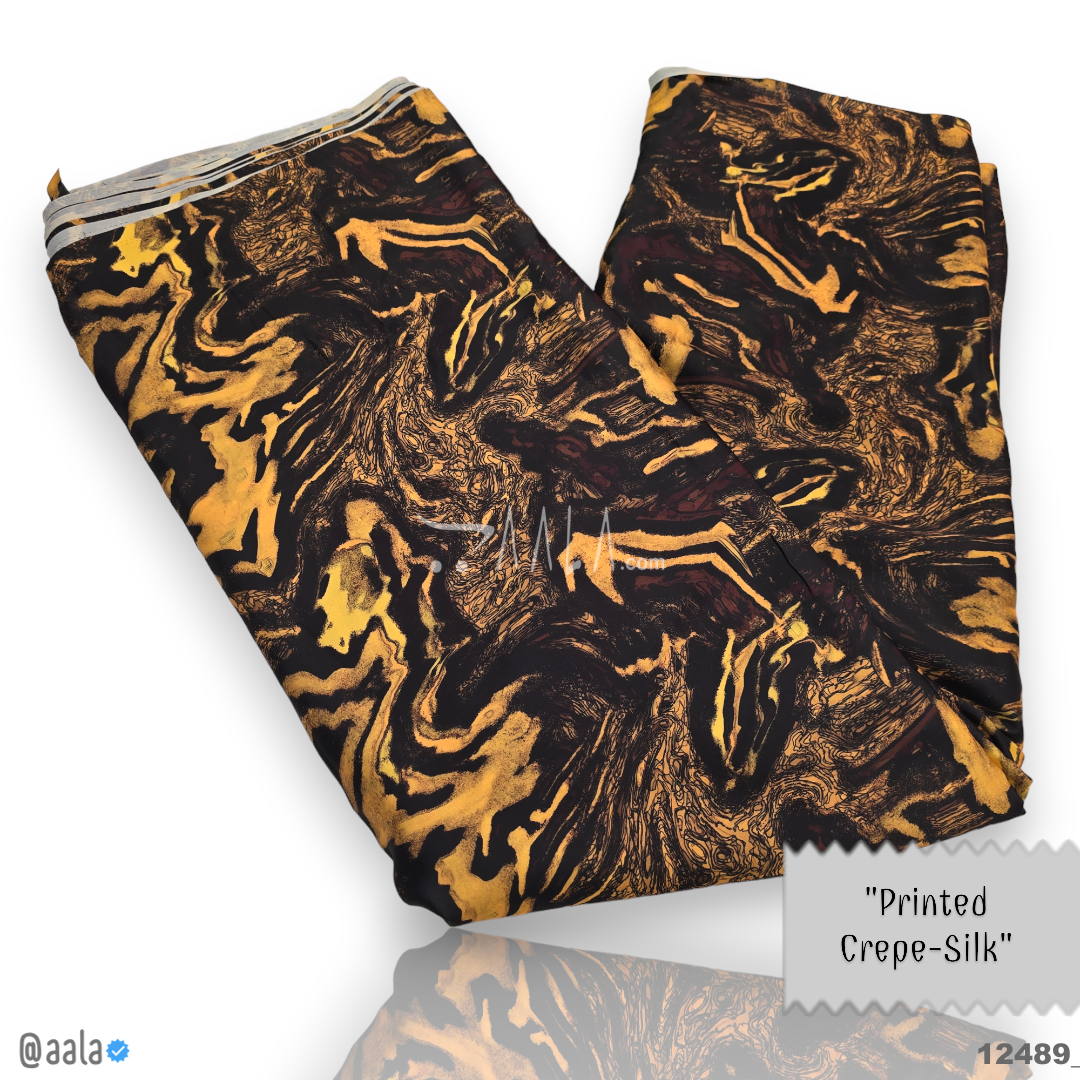 Printed Silk Blend 44-Inches PRINTED Per-Metre #12489
