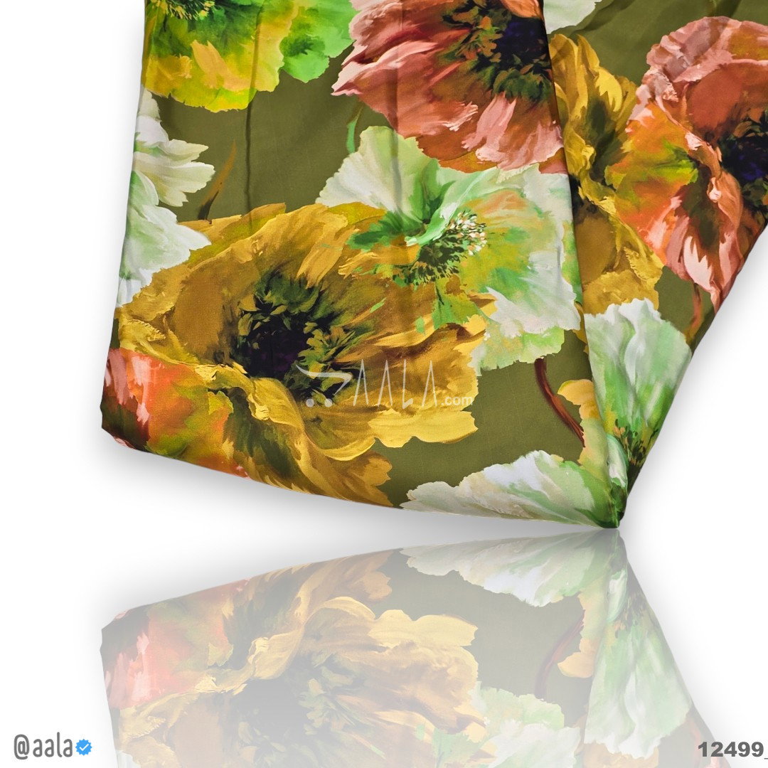 Printed Silk Blend 44-Inches PRINTED Per-Metre 