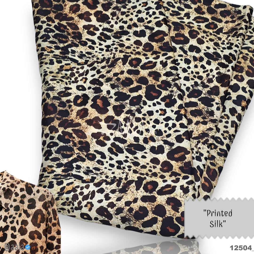 Printed Silk Blend 44-Inches PRINTED Per-Pc #12504