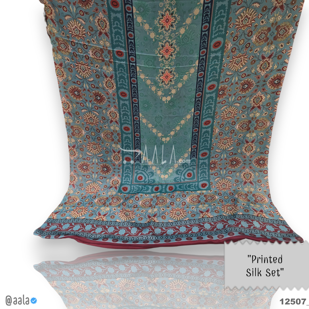 Printed Silk Blend 44-Inches PRINTED Per-Pc #12507