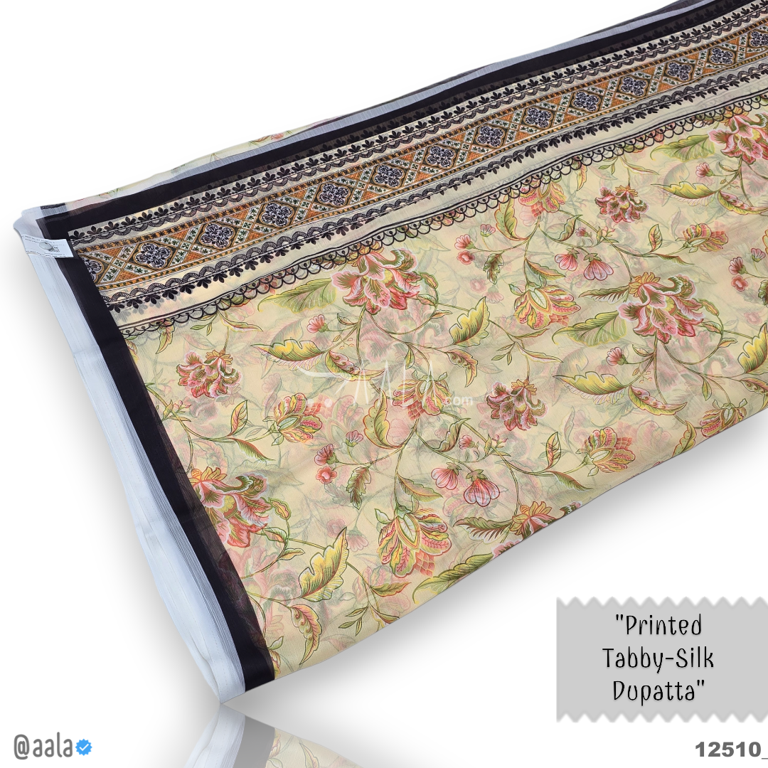 Printed-Tabby Chiffon Blend Dupatta-32-Inches PRINTED 2.25-Metres #12510