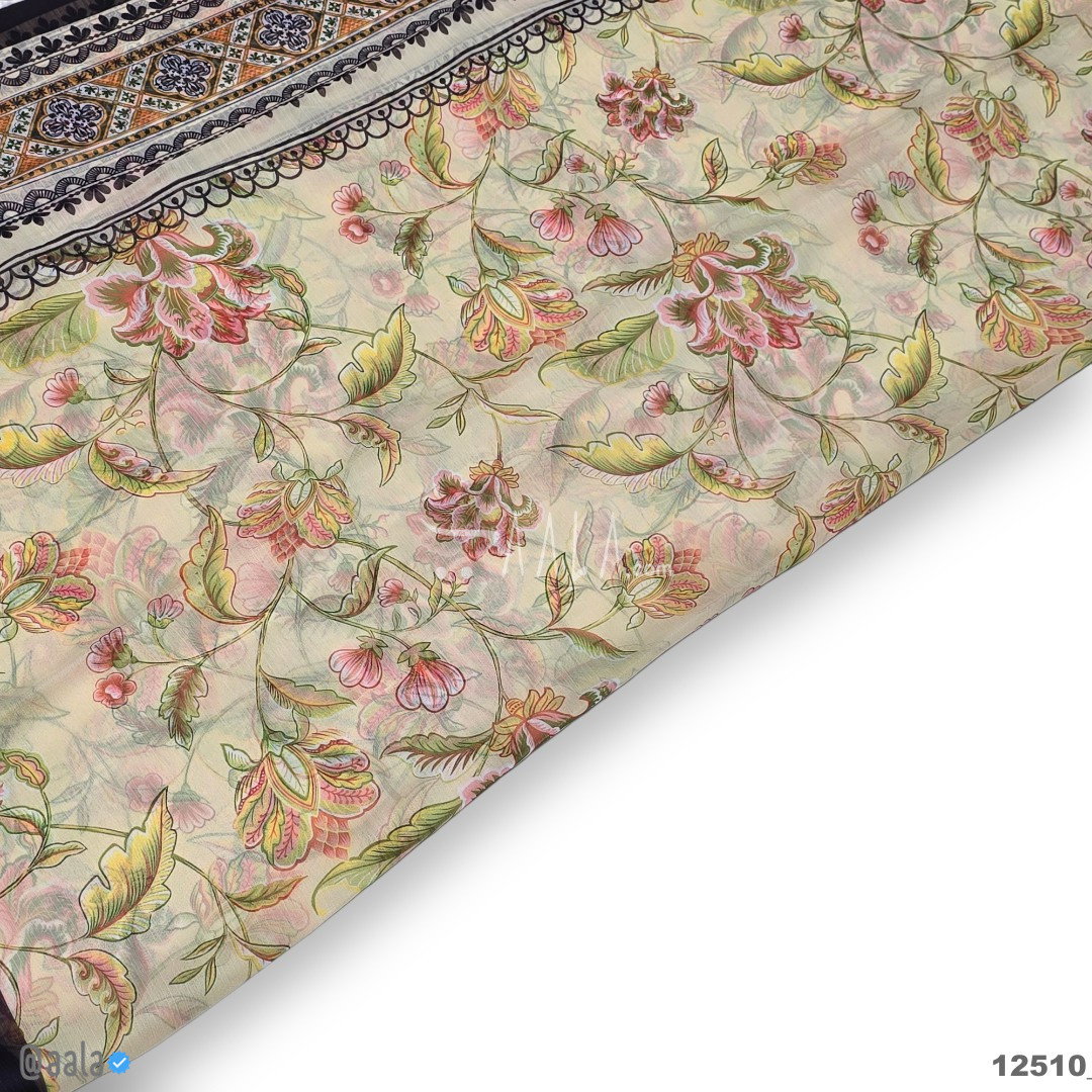 Printed-Tabby Chiffon Blend Dupatta-32-Inches PRINTED 2.25-Metres 
