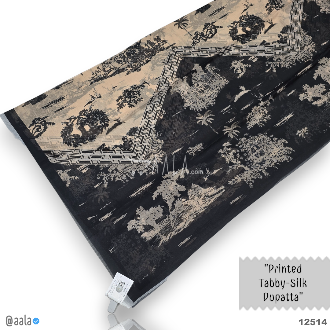 Printed-Tabby Chiffon Blend Dupatta-32-Inches PRINTED 2.25-Metres #12514