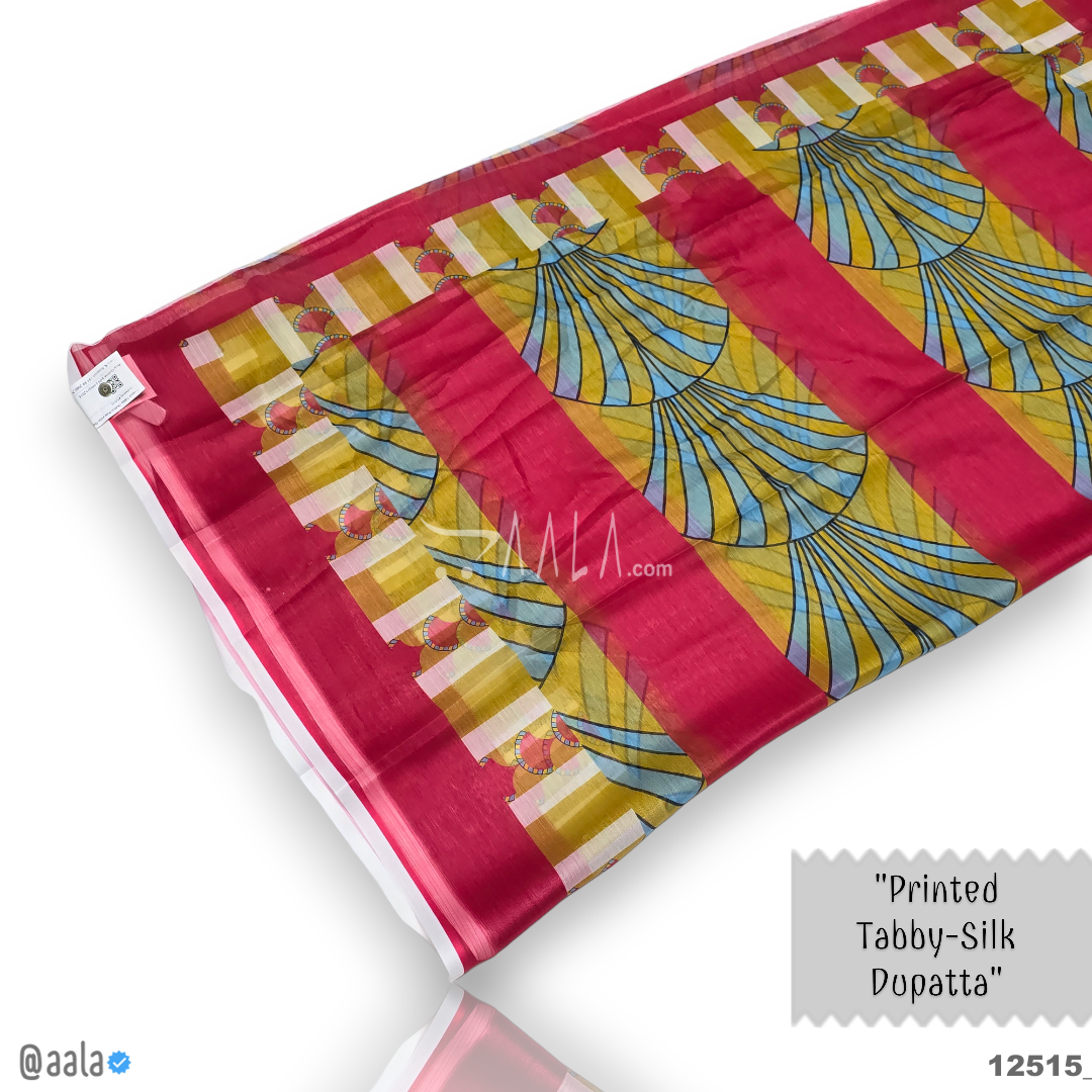Printed-Tabby Chiffon Blend Dupatta-32-Inches PRINTED 2.25-Metres #12515