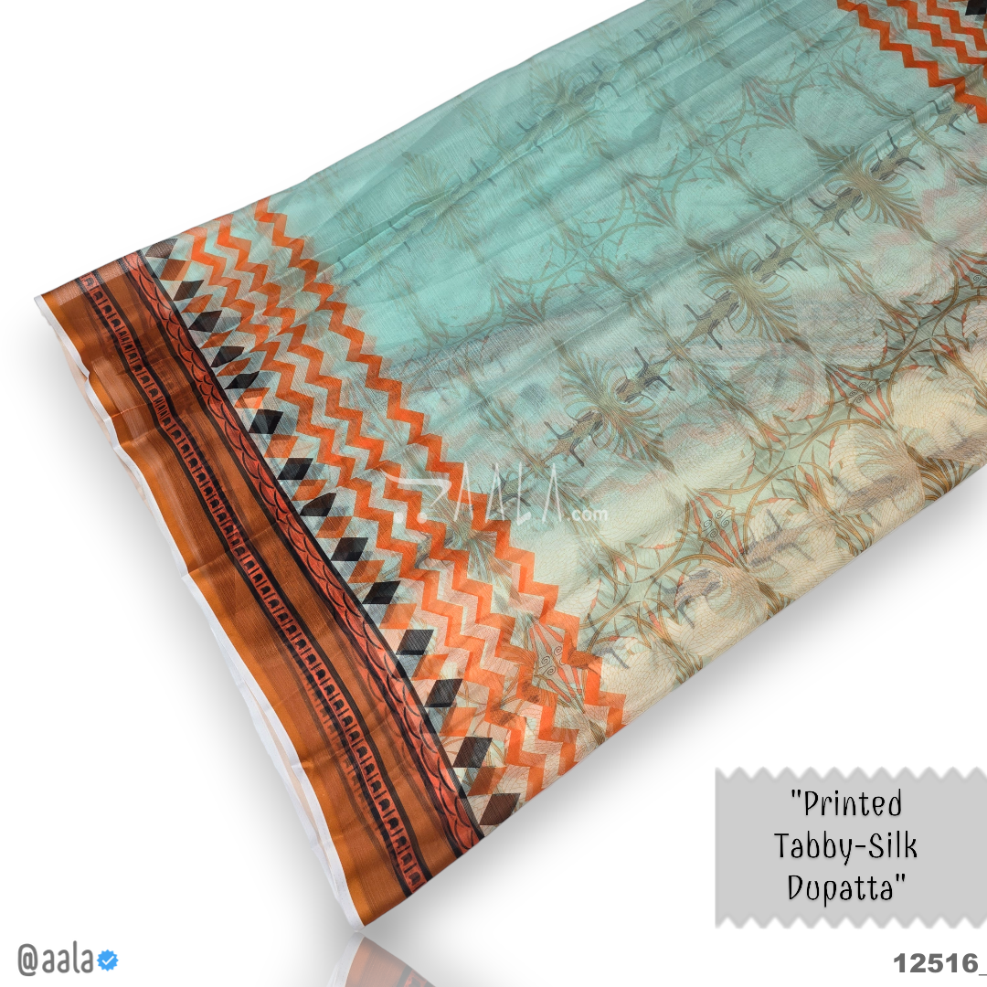 Printed-Tabby Chiffon Blend Dupatta-32-Inches PRINTED 2.25-Metres 