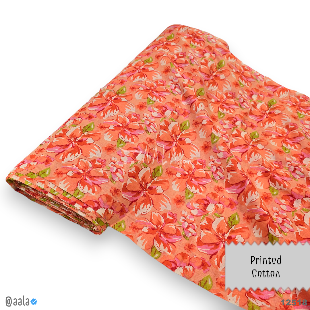 Printed Cotton Cotton 44-Inches PRINTED Per-Metre #12518