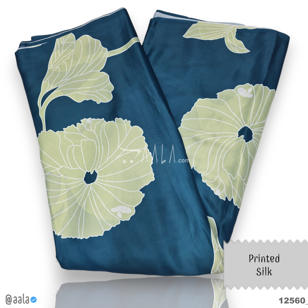 Printed Silk Blend 44-Inches PRINTED Per-Metre #12560
