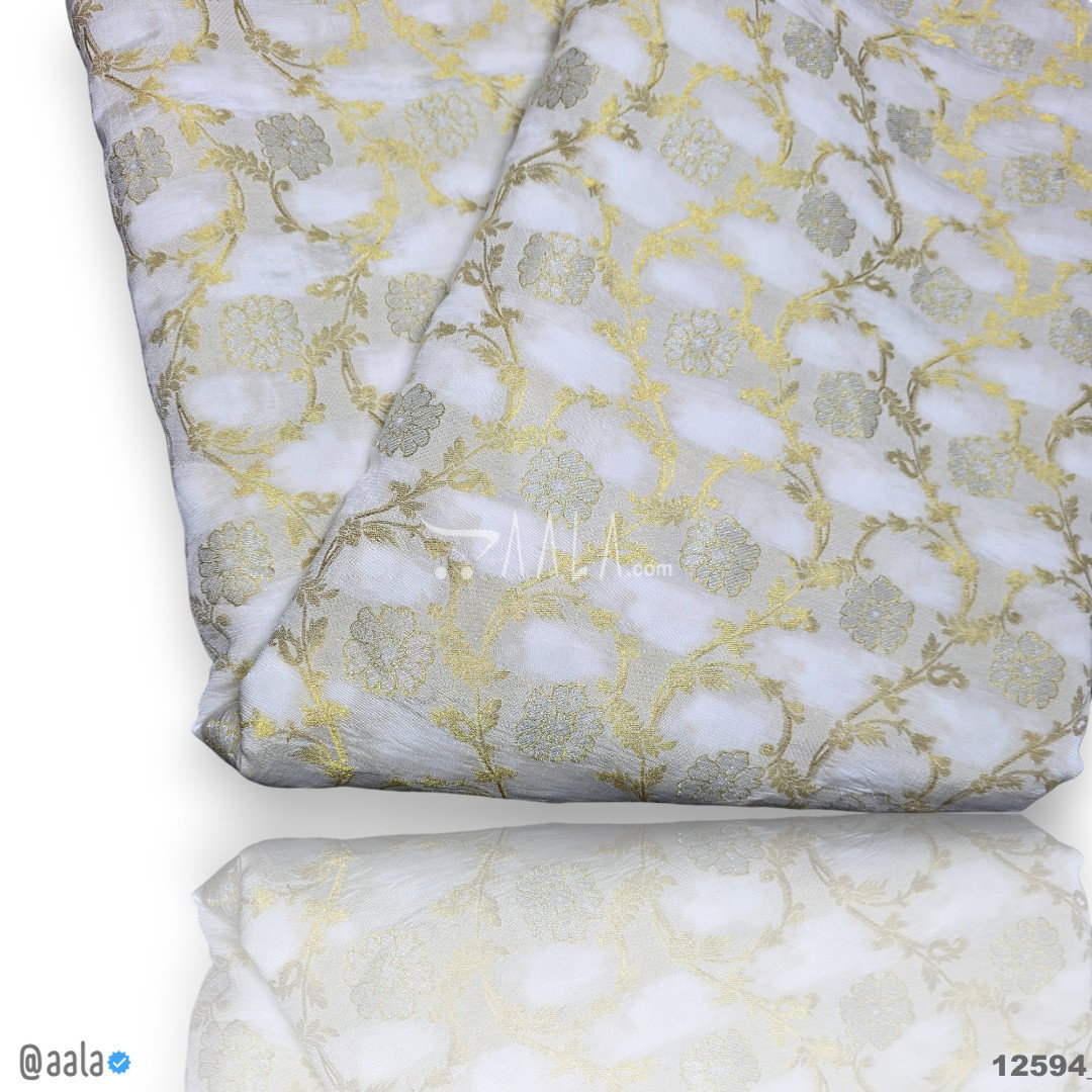 Banarsi Georgette Viscose 44-Inches DYEABLE Per-Metre 