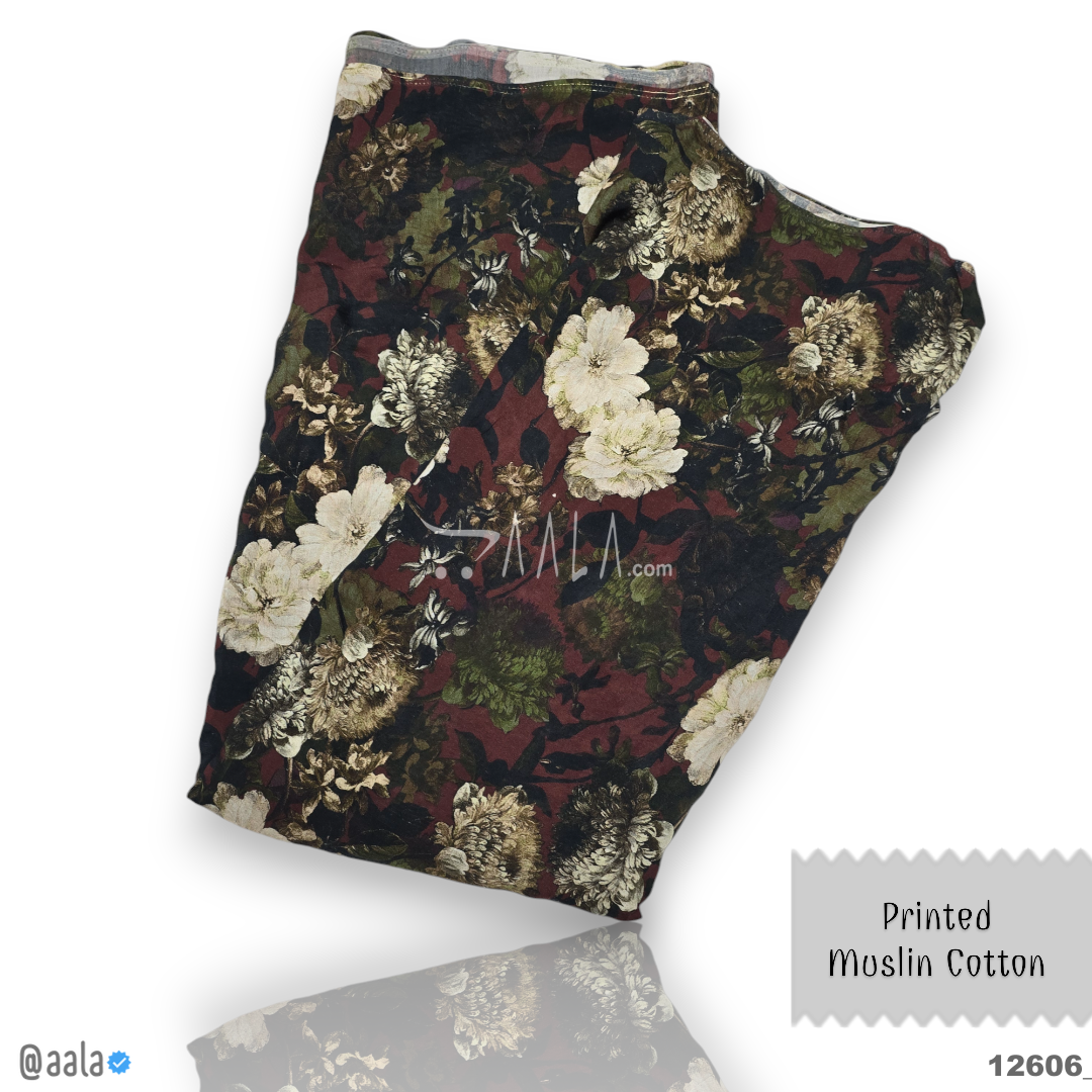 Printed-Muslin Cotton Cotton 44-Inches PRINTED Per-Metre 