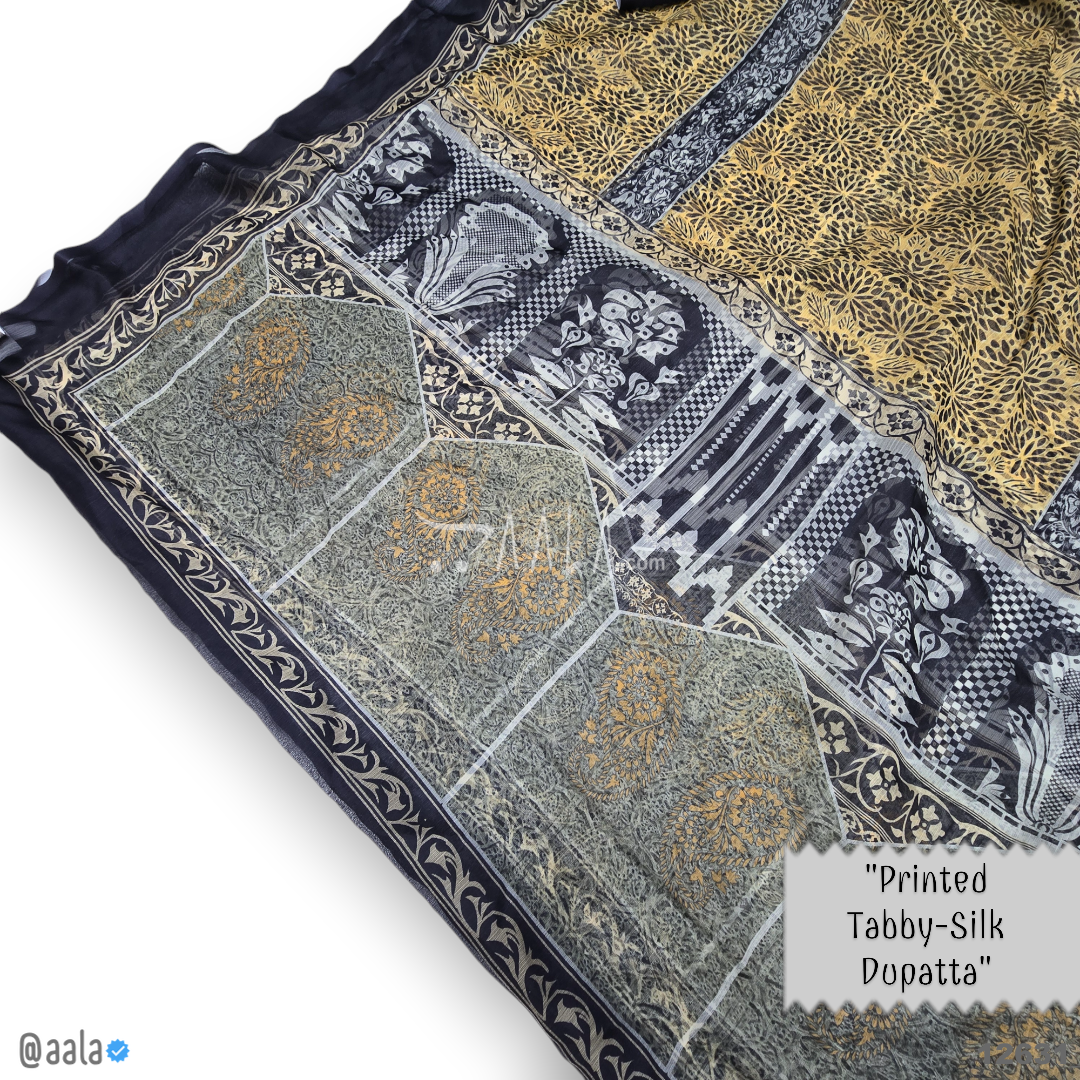 Printed-Tabby Chiffon Blend Dupatta-32-Inches PRINTED 2.25-Metres 
