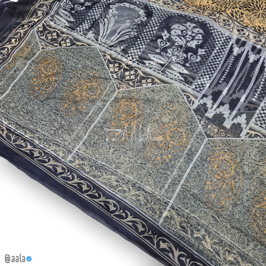 Printed-Tabby Chiffon Blend Dupatta-32-Inches PRINTED 2.25-Metres 