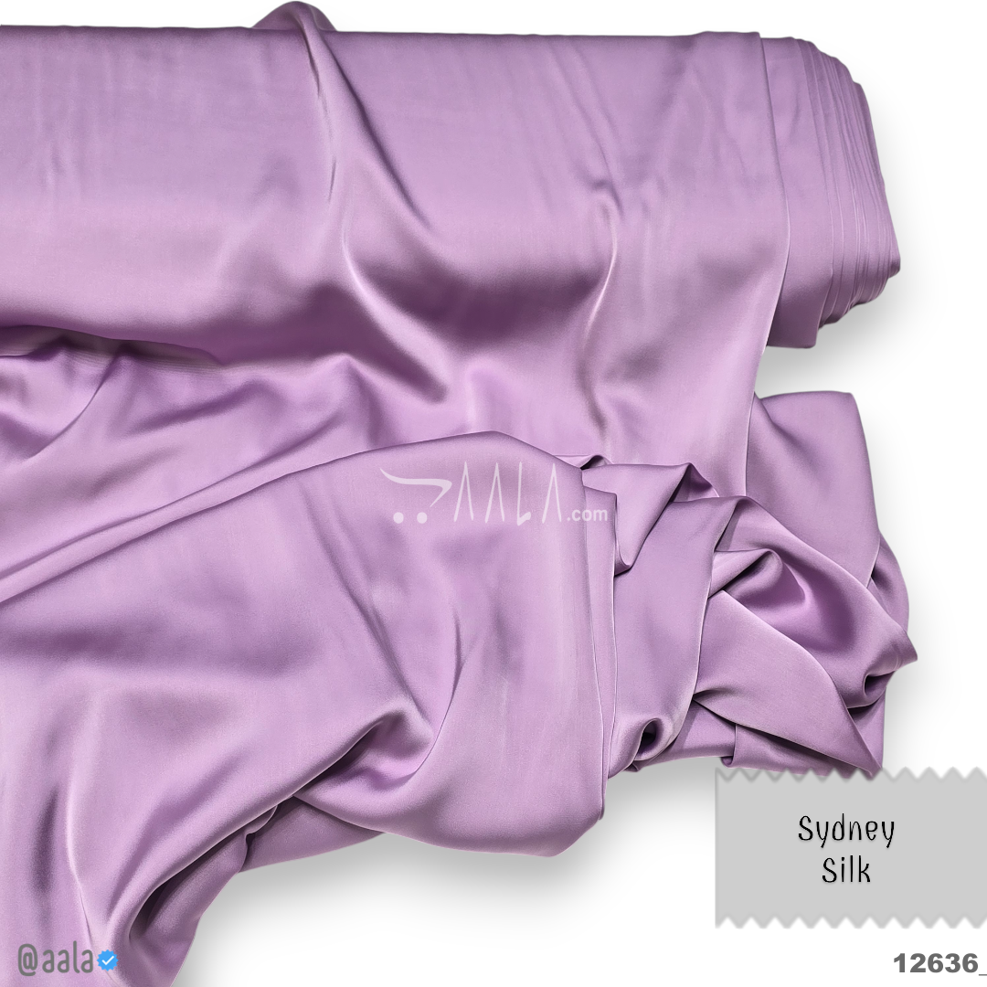 Sydney Silk Poly-ester 58-Inches PURPLE Per-Metre #12636