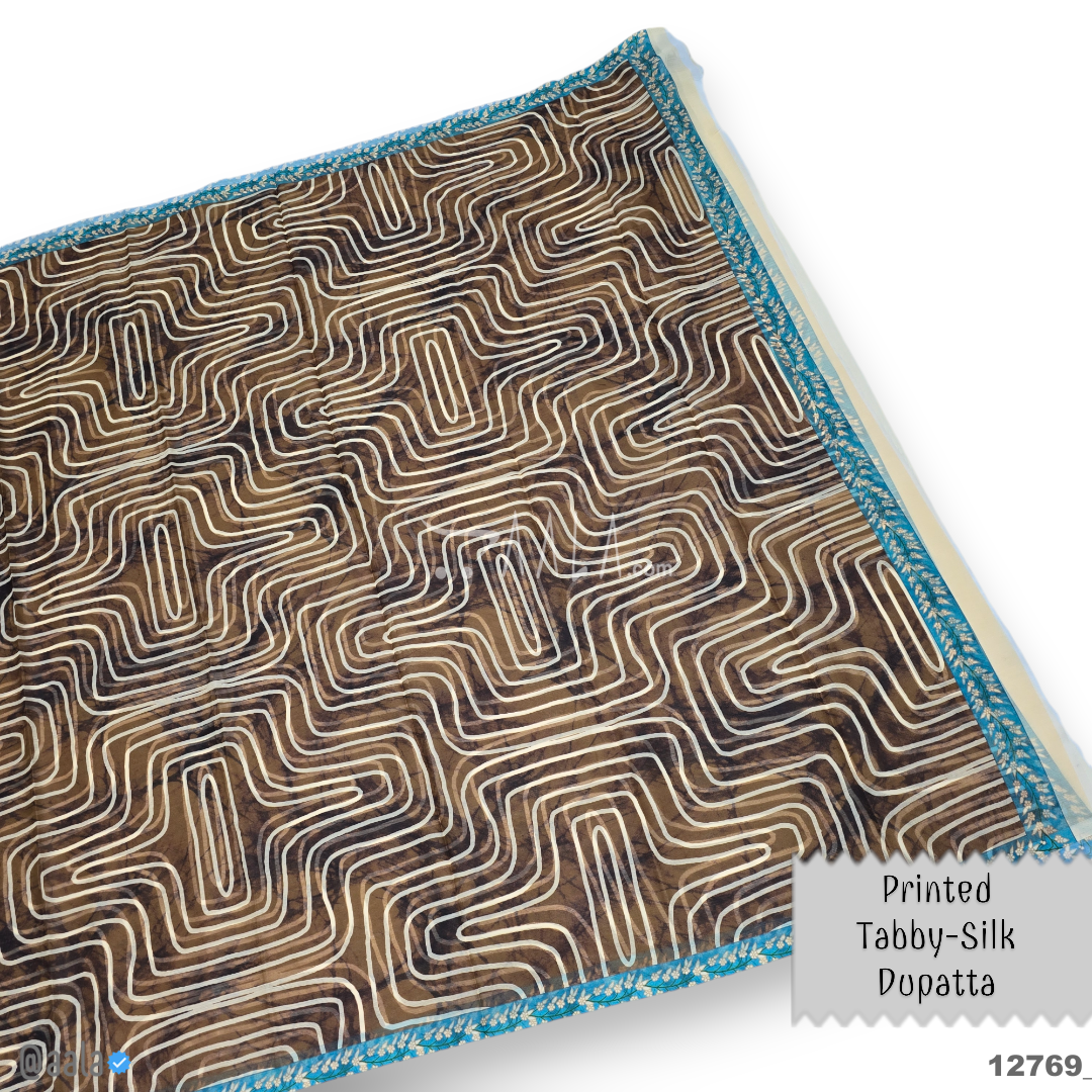 Printed-Tabby Chiffon Blend Dupatta-32-Inches PRINTED 2.25-Metres 