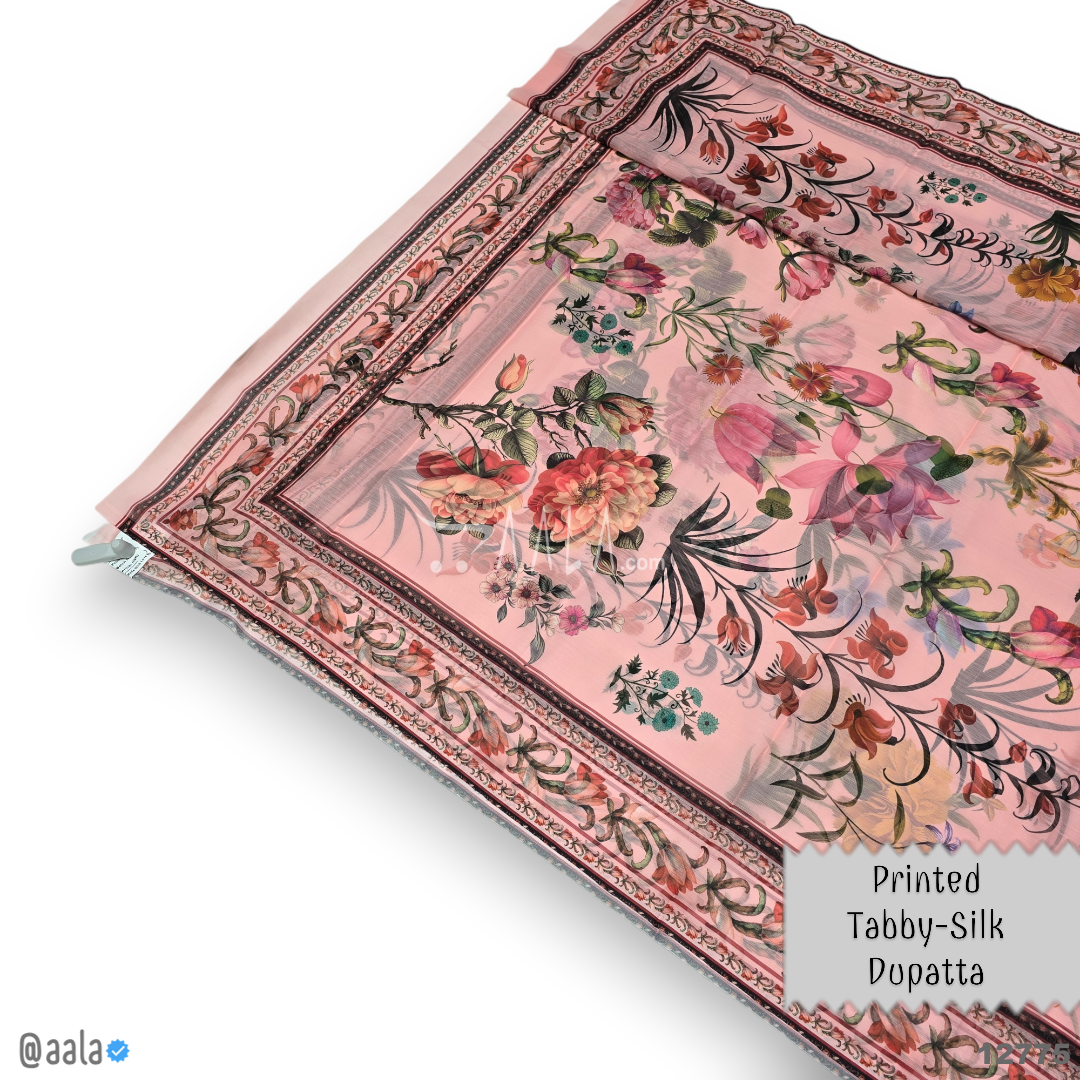 Printed-Tabby Chiffon Blend Dupatta-32-Inches PRINTED 2.25-Metres 