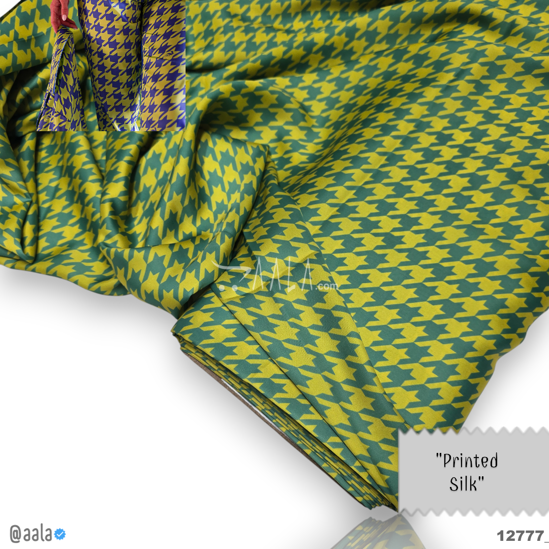 Printed Silk Blend 44-Inches PRINTED Per-Metre #12777