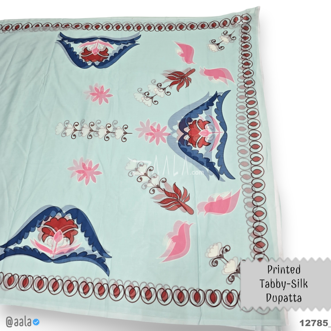 Printed-Tabby Chiffon Blend Dupatta-32-Inches PRINTED 2.25-Metres 
