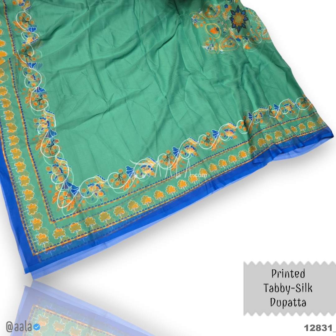 Printed-Tabby Chiffon Blend Dupatta-32-Inches PRINTED 2.25-Metres 
