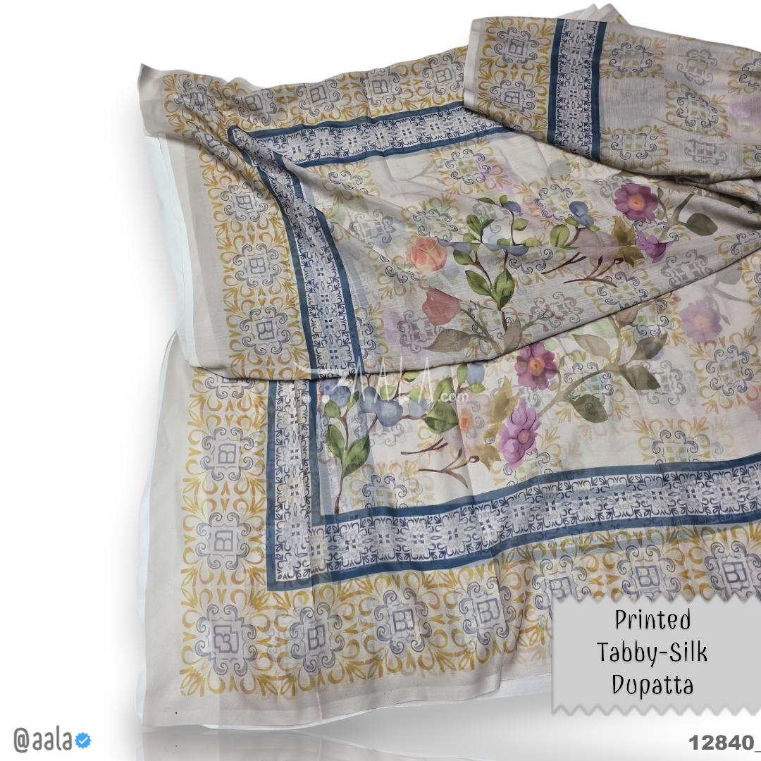 Printed-Tabby Chiffon Blend Dupatta-32-Inches PRINTED 2.25-Metres #12840