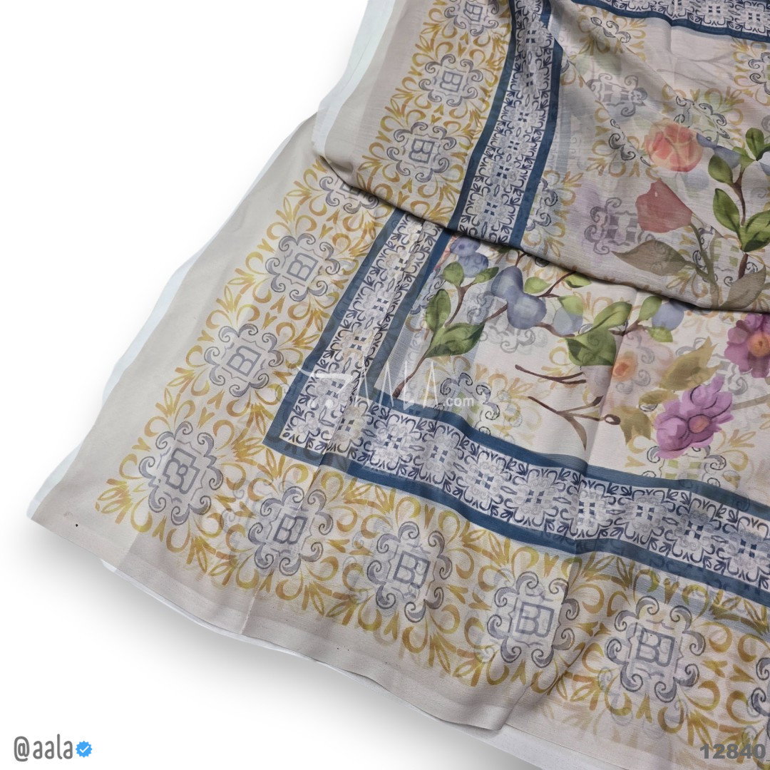 Printed-Tabby Chiffon Blend Dupatta-32-Inches PRINTED 2.25-Metres 