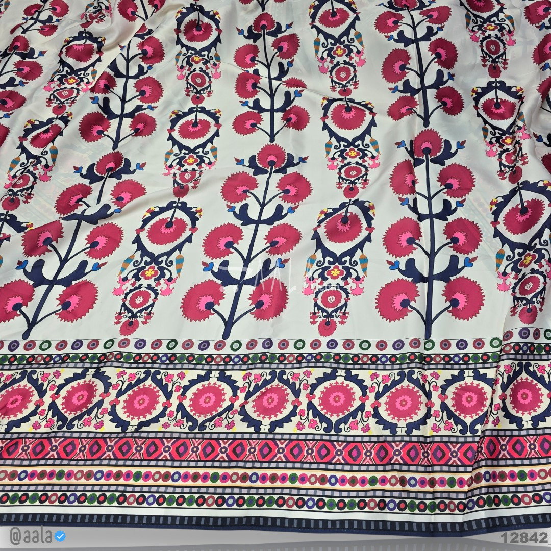 Printed Silk Blend 44-Inches PRINTED Per-Pc 