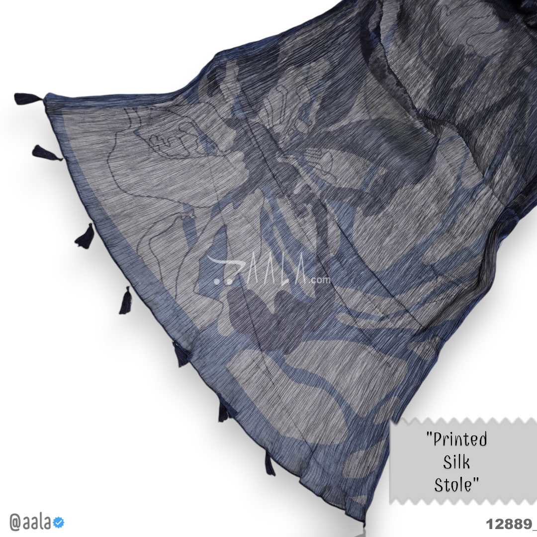 Printed Silk Blend Dupatta-20-Inches PRINTED 2.25-Metres 