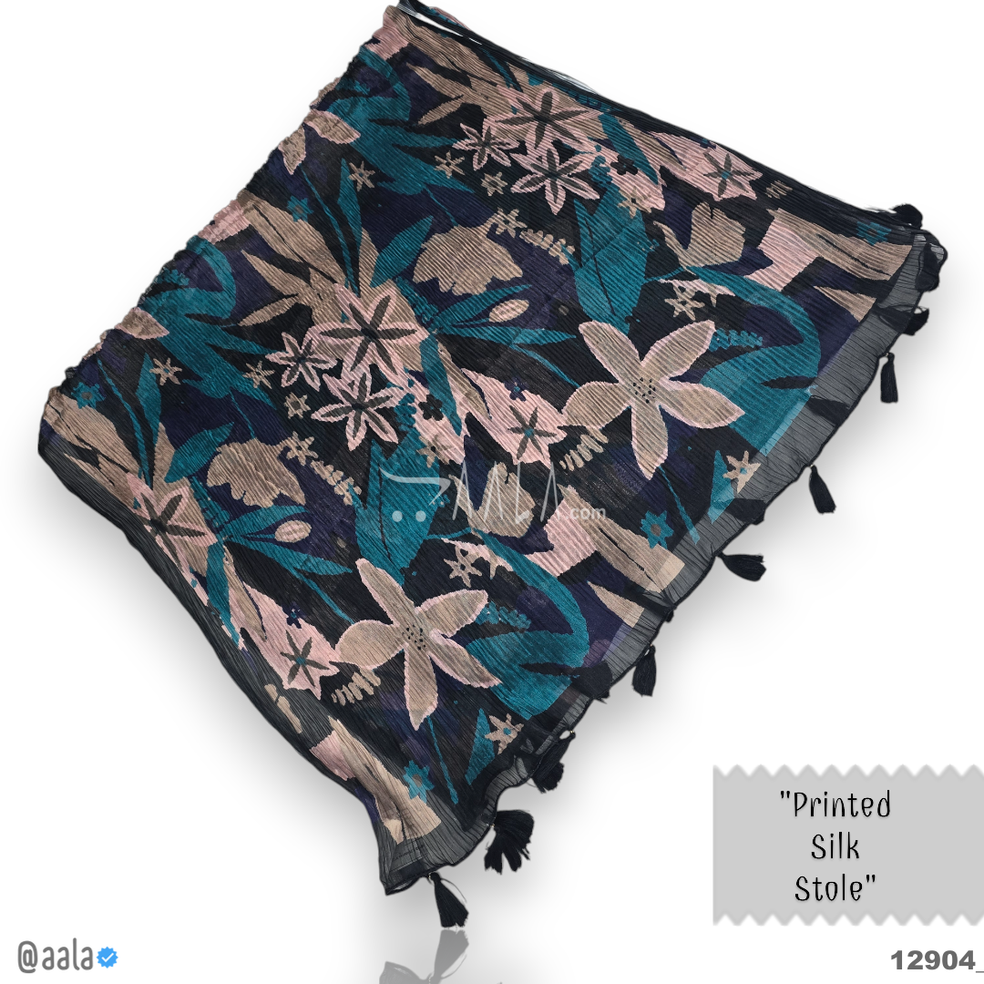Printed Silk Blend Dupatta-20-Inches PRINTED 2.25-Metres 