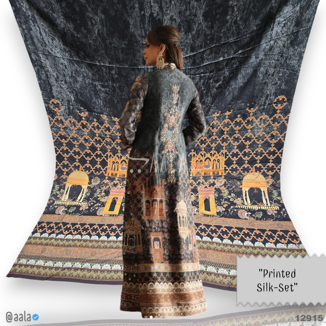 Printed Silk Blend 44-Inches PRINTED Per-Pc #12915