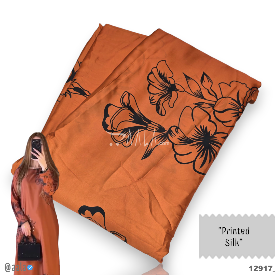 Printed Silk Blend 44-Inches PRINTED Per-Metre #12917