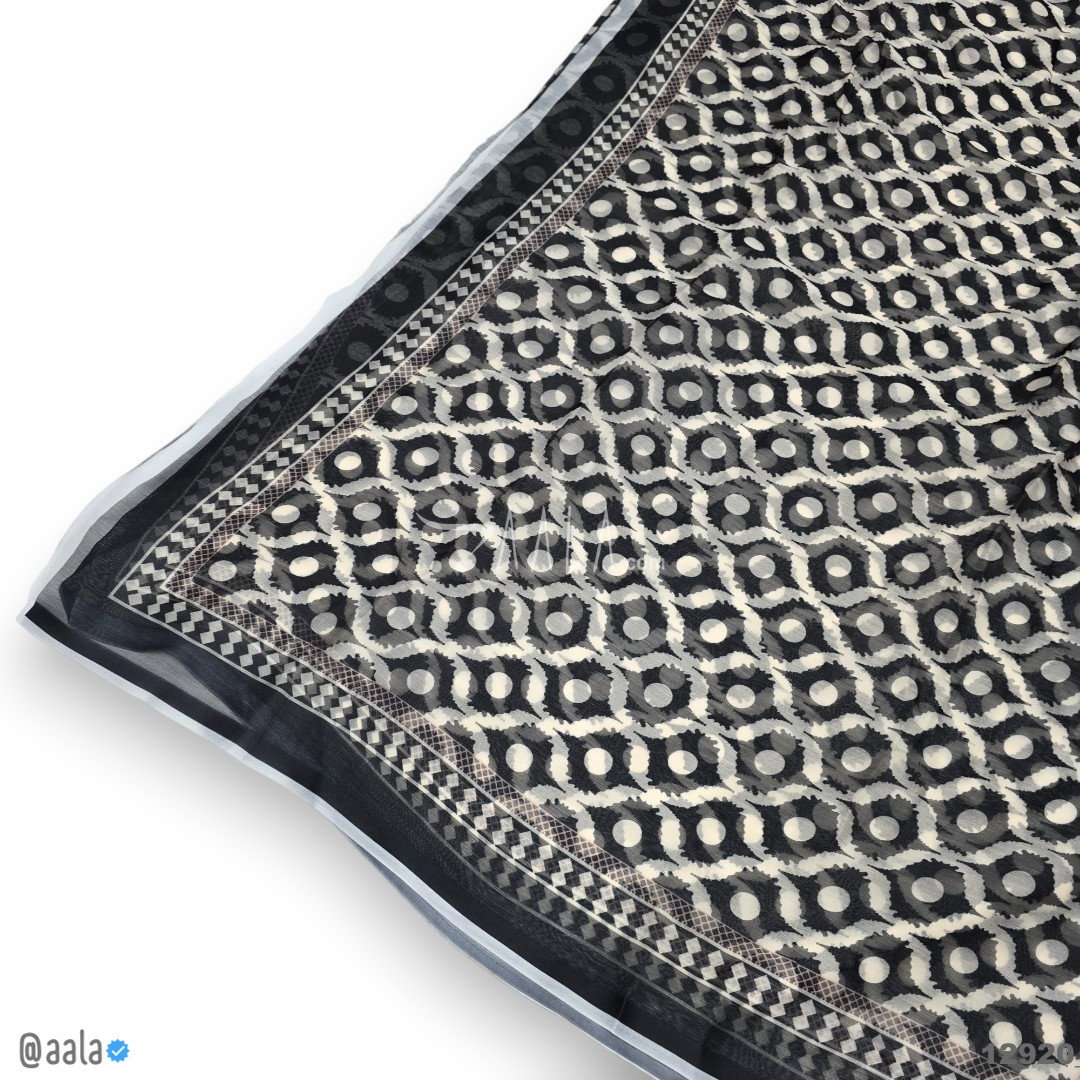 Printed-Tabby Chiffon Blend Dupatta-32-Inches PRINTED 2.25-Metres 