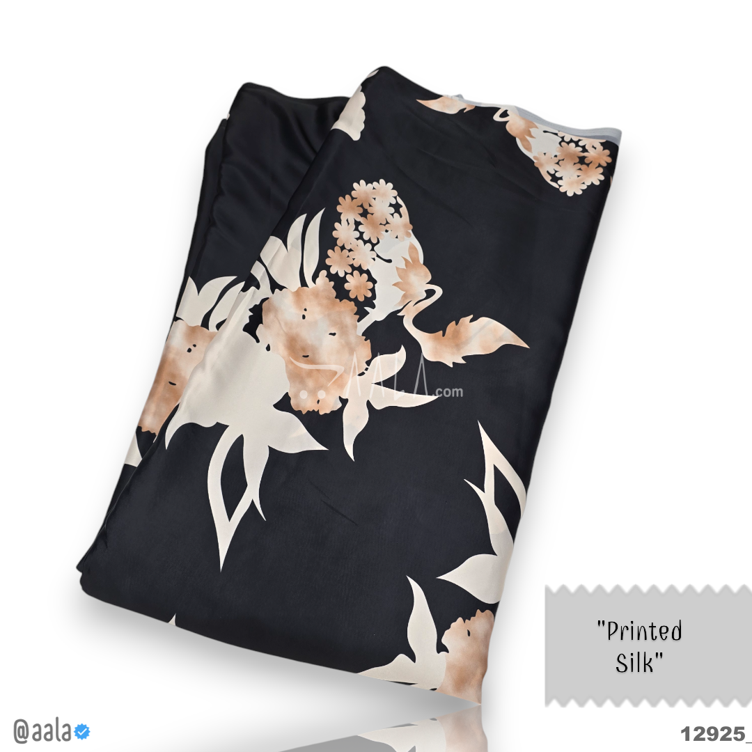 Printed Silk Blend 44-Inches PRINTED Per-Metre #12925