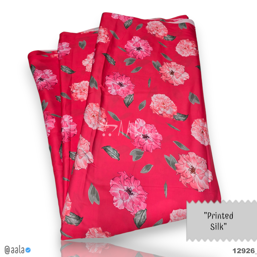 Printed Silk Blend 44-Inches PRINTED Per-Metre #12926