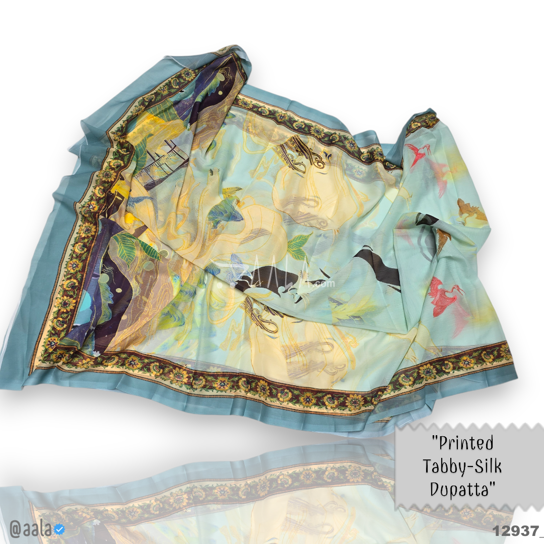 Printed-Tabby Chiffon Blend Dupatta-32-Inches PRINTED 2.25-Metres #12937