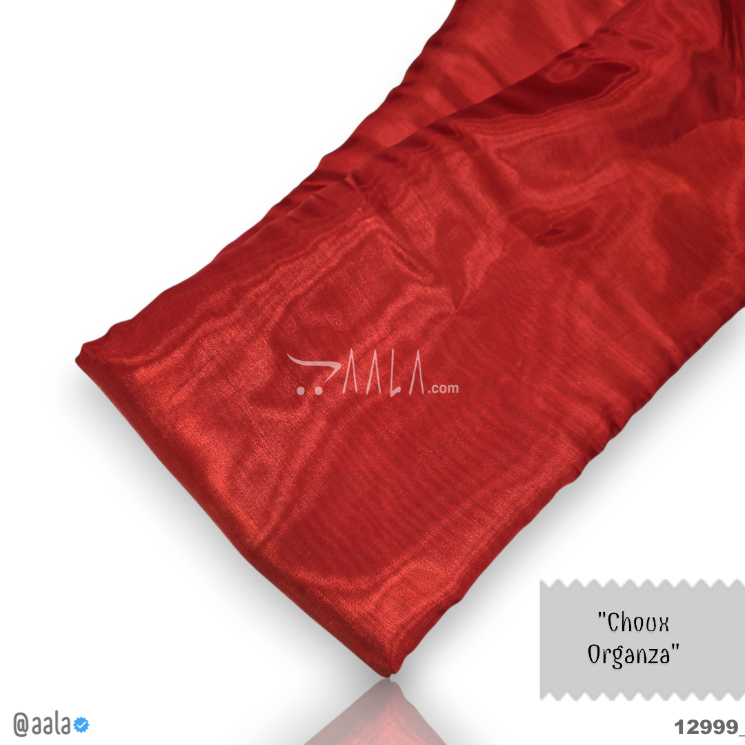 Choux Organza Blend 58-Inches RED Per-Metre 