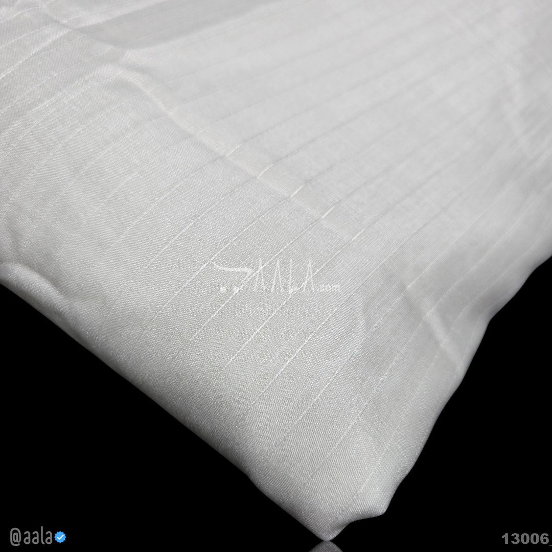 Tabby-Muslin-Stripes Cotton Nylon 44-Inches DYEABLE Per-Metre 