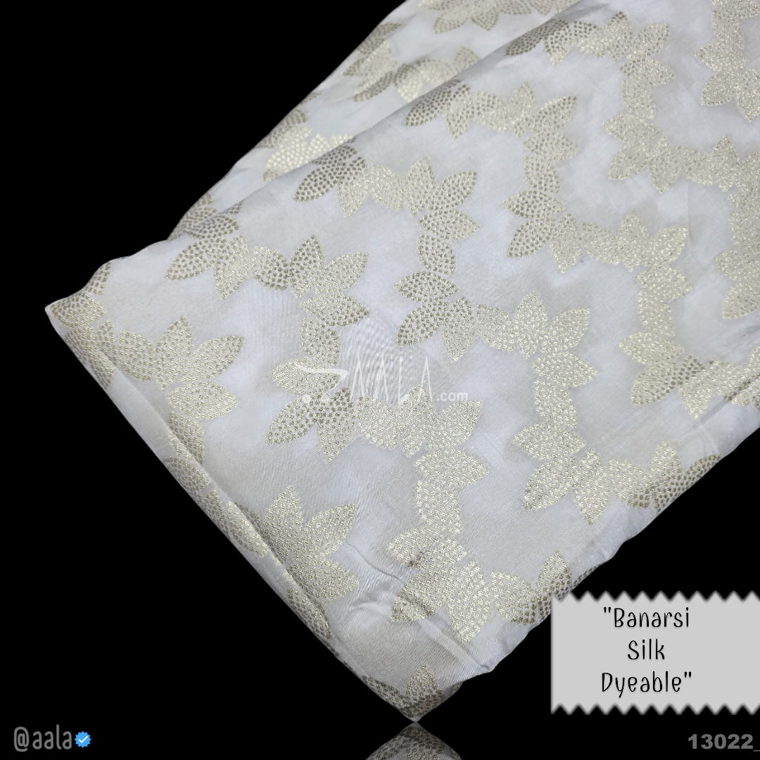 Banarsi-Upada Silk Viscose 44-Inches DYEABLE Per-Metre #13022