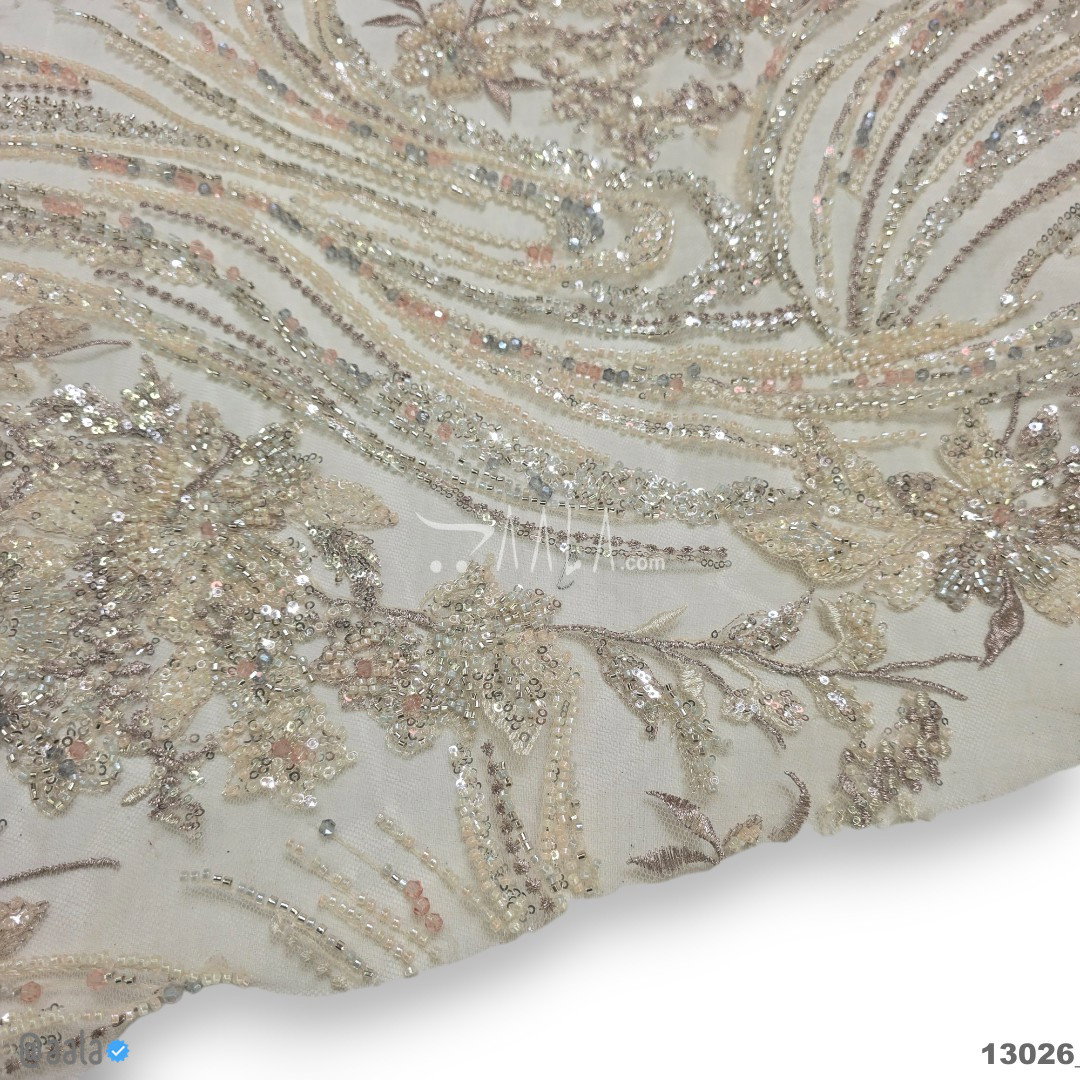 Handwork Net Blend 58-Inches CREAM Per-Metre 