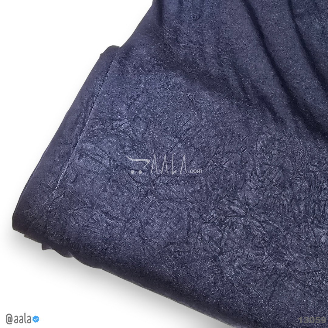 Lizan Silk Blend 58-Inches BLUE Per-Metre 