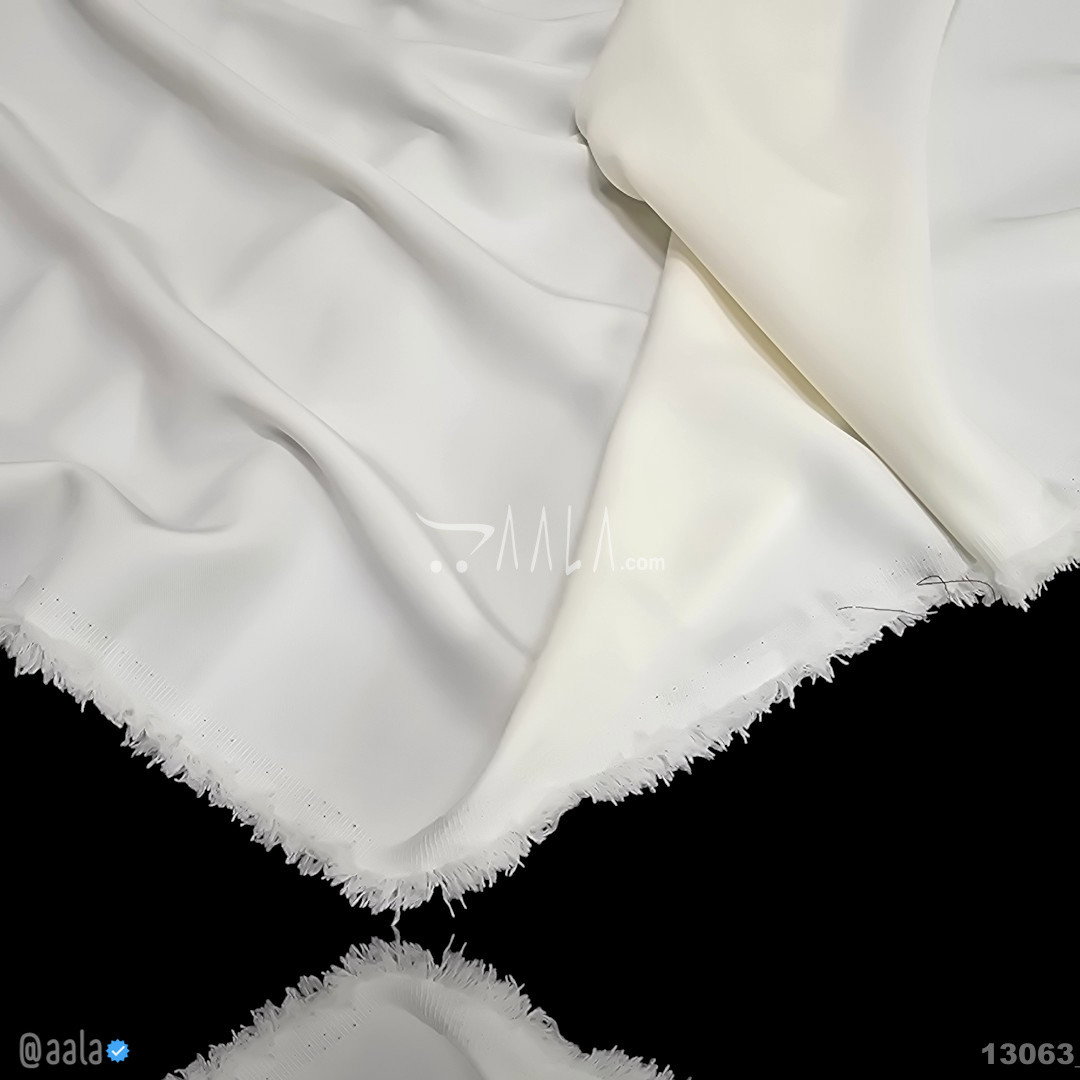 Pepa Double-Georgette Blend 58-Inches WHITE Per-Metre 