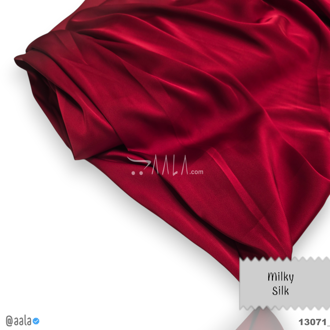 Milky Silk Blend 58-Inches RED Per-Metre 