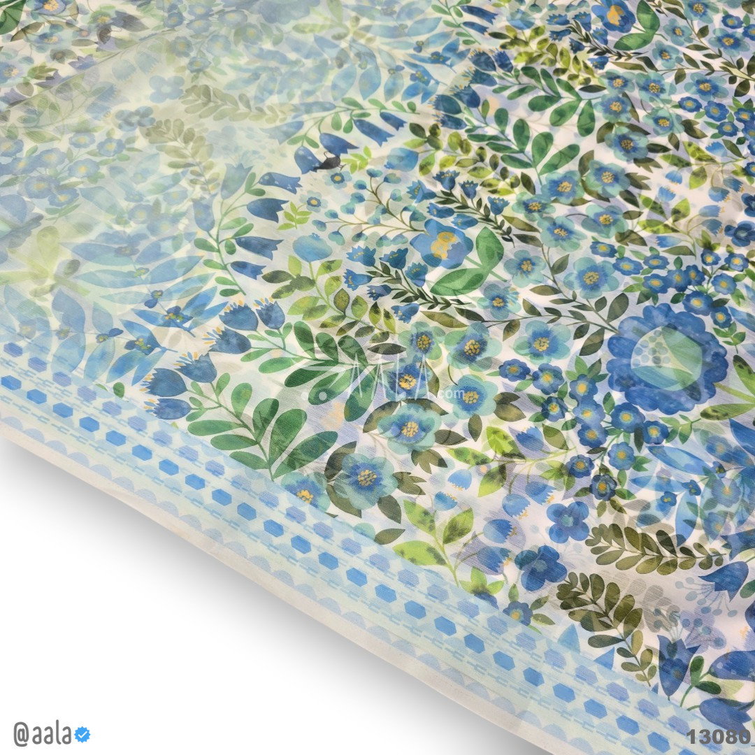 Printed-Tabby Chiffon Blend Dupatta-32-Inches PRINTED 2.25-Metres 