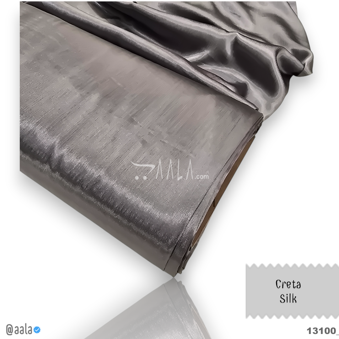 Creta Silk Blend 58-Inches GREY Per-Metre 