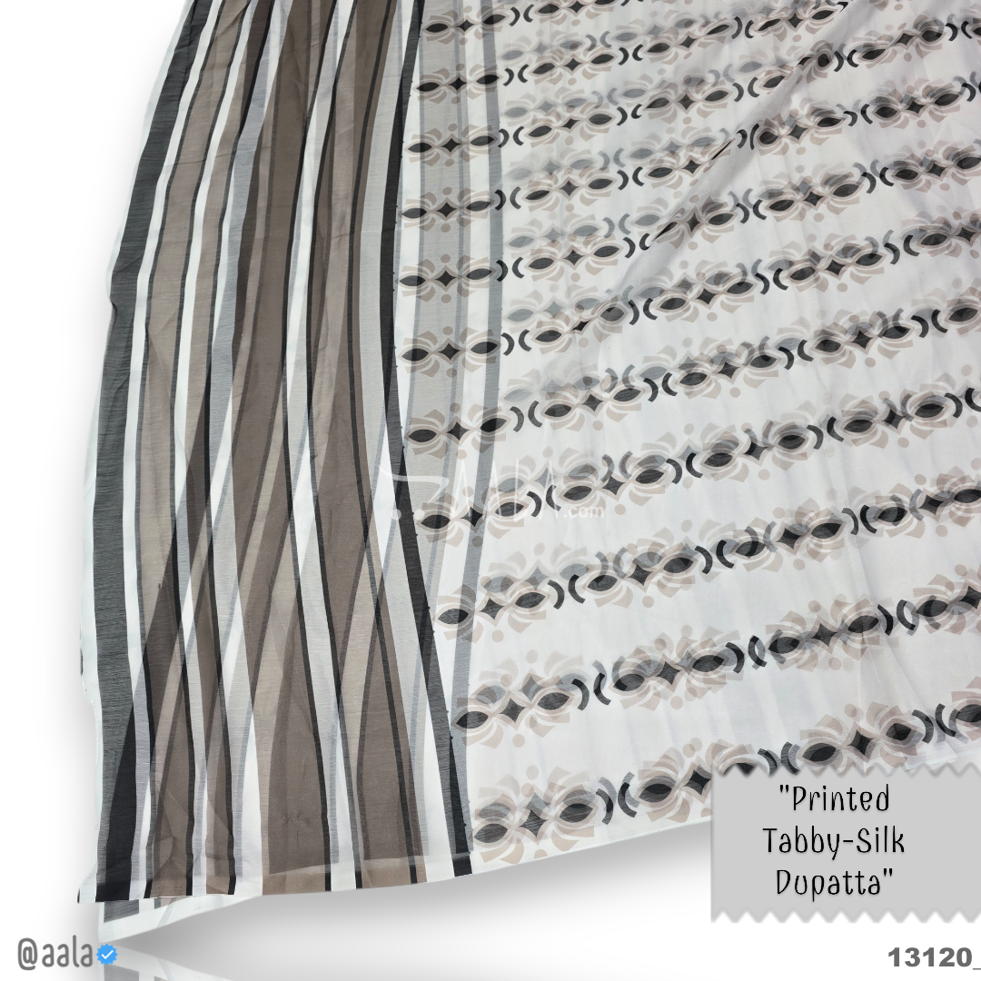 Printed-Tabby Chiffon Blend Dupatta-32-Inches PRINTED 2.25-Metres #13120
