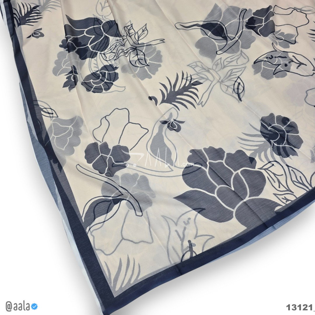Printed-Tabby Chiffon Blend Dupatta-32-Inches PRINTED 2.25-Metres 